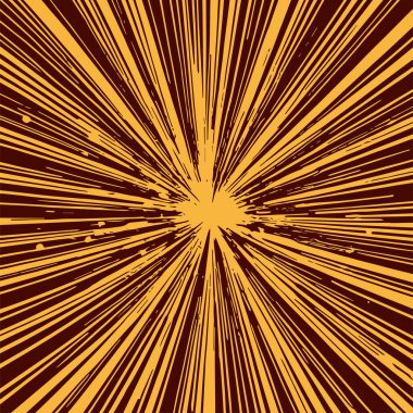 Pop sanat veya retro temalı illüstrasyon için hareket çizgisi arkaplan illüstrasyonu.