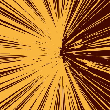 Pop sanat veya retro temalı illüstrasyon için hareket çizgisi arkaplan illüstrasyonu.