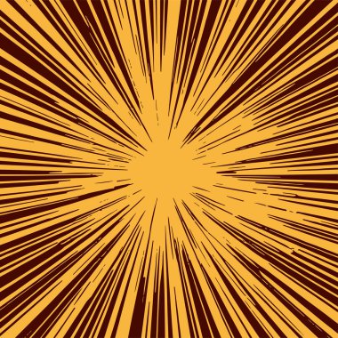 Pop sanat veya retro temalı illüstrasyon için hareket çizgisi arkaplan illüstrasyonu.