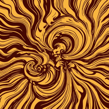 Girdap akış çizgileri olan soyut bir arkaplan. Sanatsal akış çizgileri arka plan sanatı