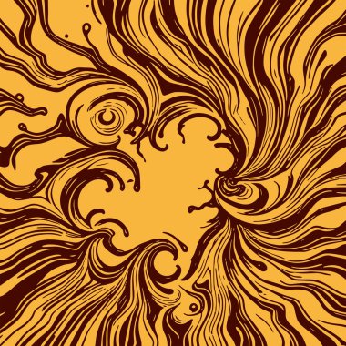 Girdap akış çizgileri olan soyut bir arkaplan. Sanatsal akış çizgileri arka plan sanatı