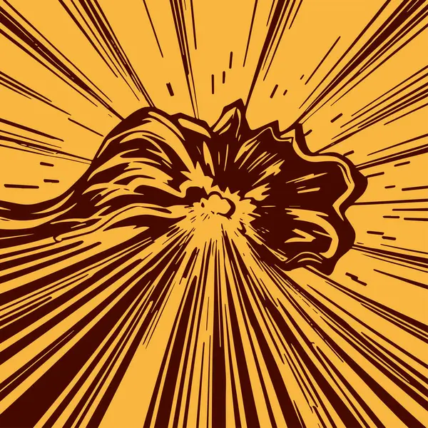 Pop sanat veya retro temalı illüstrasyon için hareket çizgisi arkaplan illüstrasyonu.