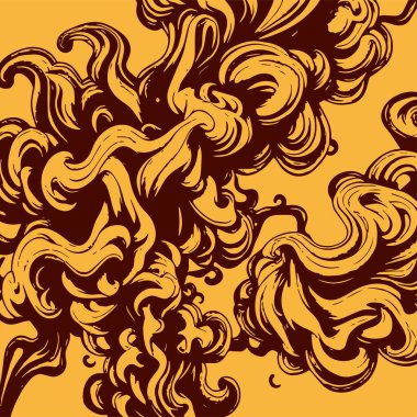 Girdap akış çizgileri olan soyut bir arkaplan. Duman arkaplan sanatının sanatsal akış vuruşları