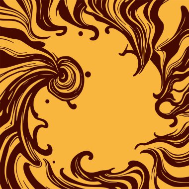 Girdap akış çizgileri olan soyut bir arkaplan. Sanatsal akış çizgileri arka plan sanatı