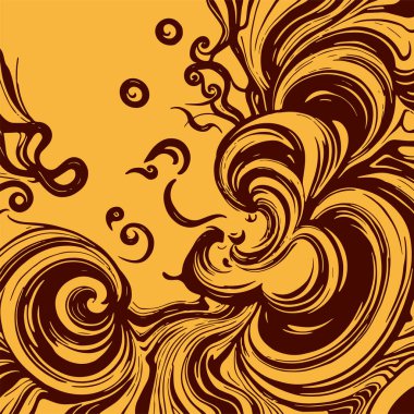 Girdap akış çizgileri olan soyut bir arkaplan. Sanatsal akış çizgileri arka plan sanatı