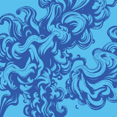 Girdap akış çizgileri olan soyut bir arkaplan. Duman arkaplan sanatının sanatsal akış vuruşları