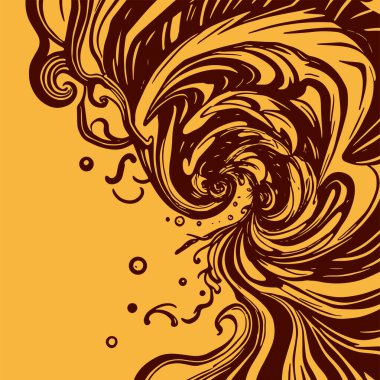 Girdap akış çizgileri olan soyut bir arkaplan. Sanatsal akış çizgileri arka plan sanatı