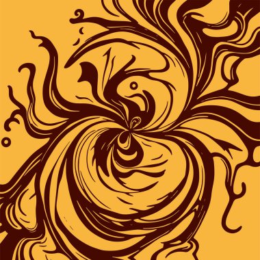 Girdap akış çizgileri olan soyut bir arkaplan. Sanatsal akış çizgileri arka plan sanatı