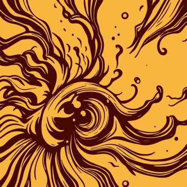 Girdap akış çizgileri olan soyut bir arkaplan. Sanatsal akış çizgileri arka plan sanatı