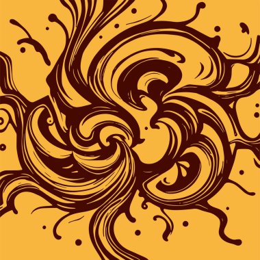 Girdap akış çizgileri olan soyut bir arkaplan. Sanatsal akış çizgileri arka plan sanatı