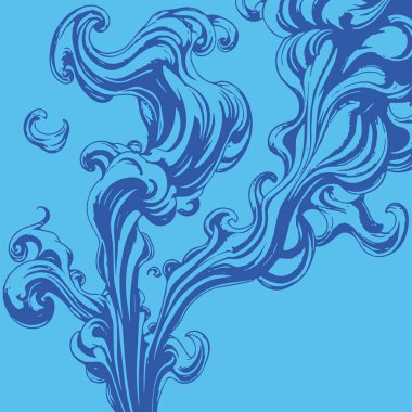 Girdap akış çizgileri olan soyut bir arkaplan. Sanatsal akış vuruşları arka plan sanatı