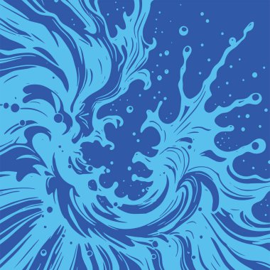 Sıvı veya mürekkep sıçramalarının soyut arkaplanı. Sıvı sıçrama arkaplan sanatı.