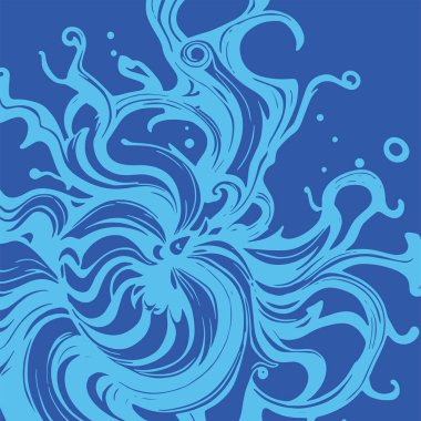 Sıvı veya mürekkep sıçramalarının soyut arkaplanı. Sıvı sıçrama arkaplan sanatı.