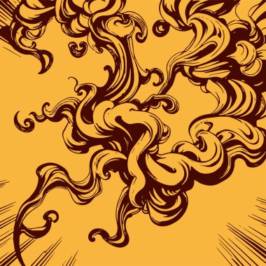 Girdap akış çizgileri olan soyut bir arkaplan. Sanatsal akış çizgileri arka plan sanatı