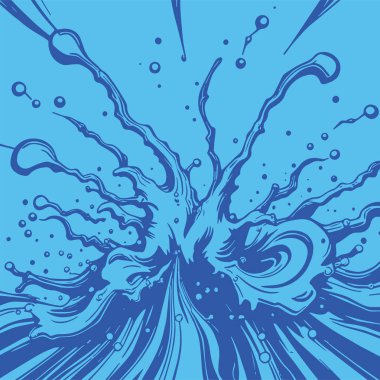 Sıvı veya mürekkep sıçramalarının soyut arkaplanı. Sıvı sıçrama arkaplan sanatı.