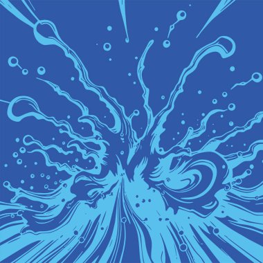 Sıvı veya mürekkep sıçramalarının soyut arkaplanı. Sıvı sıçrama arkaplan sanatı.