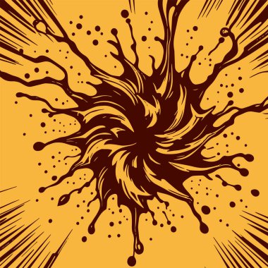 Sıvı veya mürekkep sıçramalarının soyut arkaplanı. Sıvı sıçrama arkaplan sanatı.