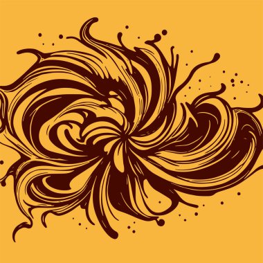 Radyal girdap akış çizgileri olan soyut bir arka plan. Sanatsal akış çizgileri arka plan sanatı