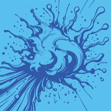 Sıvı veya mürekkep sıçramalarının soyut arkaplanı. Sıvı sıçrama arkaplan sanatı.