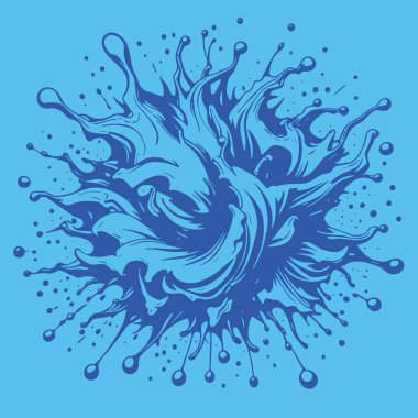 Sıvı veya mürekkep sıçramalarının soyut arkaplanı. Sıvı sıçrama arkaplan sanatı.