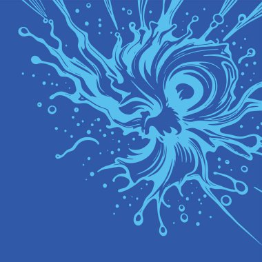 Sıvı veya mürekkep sıçramalarının soyut arkaplanı. Sıvı sıçrama arkaplan sanatı.