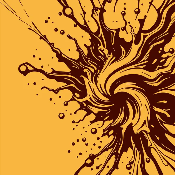 Sıvı veya mürekkep sıçramalarının soyut arkaplanı. Sıvı sıçrama arkaplan sanatı.