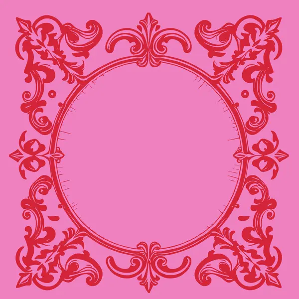 Dekoratif çiçek ve yaprak kıvrımları kabartma çerçeve çizimi. Dekoratif çiçek ve kıvrımların sınır veya arkaplan sanatı oyulmuş süslemeler.