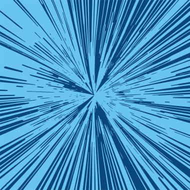 Pop sanat veya retro temalı illüstrasyon için hareket çizgisi arkaplan illüstrasyonu.