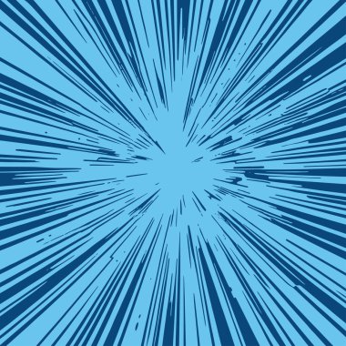 Pop sanat veya retro temalı illüstrasyon için hareket çizgisi arkaplan illüstrasyonu.