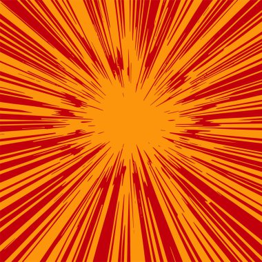 Pop sanat veya retro temalı illüstrasyon için hareket çizgisi arkaplan illüstrasyonu.