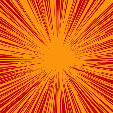 Pop sanat veya retro temalı illüstrasyon için hareket çizgisi arkaplan illüstrasyonu.