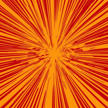 Pop sanat veya retro temalı illüstrasyon için hareket çizgisi arkaplan illüstrasyonu.