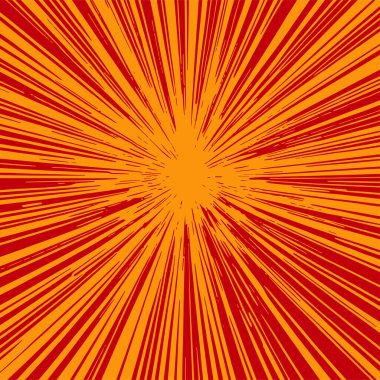 Pop sanat veya retro temalı illüstrasyon için hareket çizgisi arkaplan illüstrasyonu.