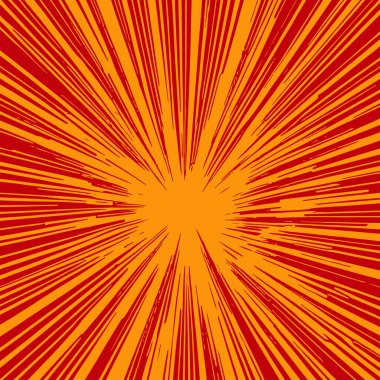 Pop sanat veya retro temalı illüstrasyon için hareket çizgisi arkaplan illüstrasyonu.