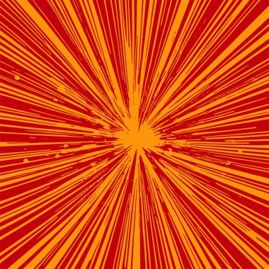 Pop sanat veya retro temalı illüstrasyon için hareket çizgisi arkaplan illüstrasyonu.