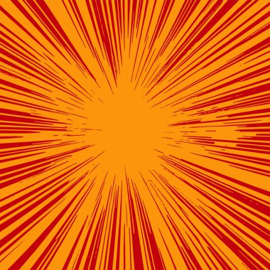 Pop sanat veya retro temalı illüstrasyon için hareket çizgisi arkaplan illüstrasyonu.