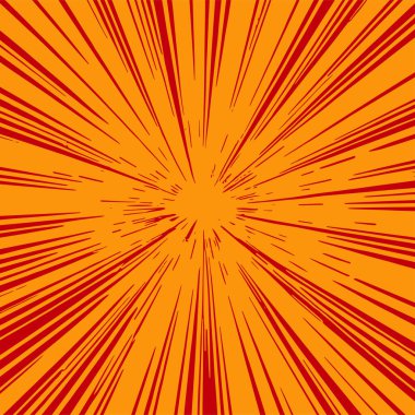 Pop sanat veya retro temalı illüstrasyon için hareket çizgisi arkaplan illüstrasyonu.