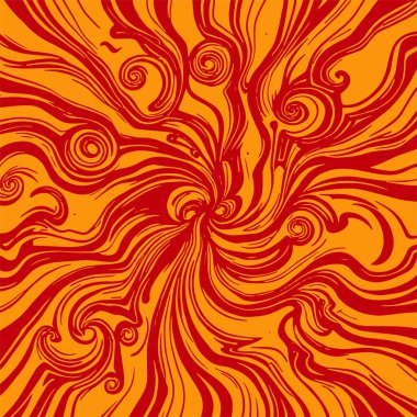 Radyal girdap akış çizgileri olan soyut bir arka plan. Sanatsal akış çizgileri arka plan sanatı