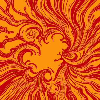 Radyal girdap akış çizgileri olan soyut bir arka plan. Sanatsal akış çizgileri arka plan sanatı