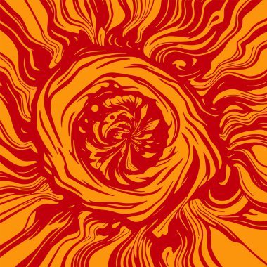 Radyal girdap akış çizgileri olan soyut bir arka plan. Sanatsal akış çizgileri arka plan sanatı