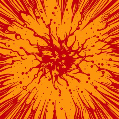 Sıvı veya mürekkep sıçramalarının soyut arkaplanı. Sıvı sıçrama arkaplan sanatı.