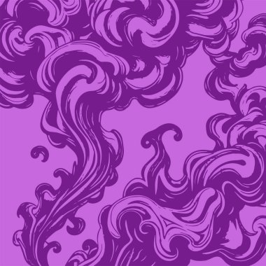 Girdap akış çizgileri olan soyut bir arkaplan. Duman arkaplan sanatının sanatsal akış vuruşları