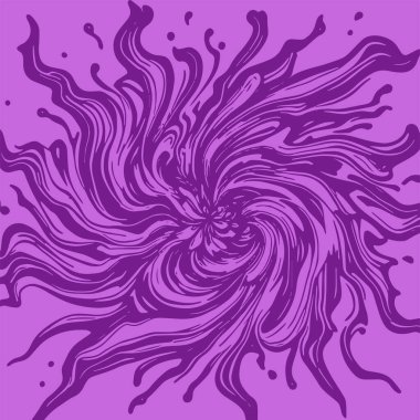 Radyal girdap akış çizgileri olan soyut bir arka plan. Sanatsal akış çizgileri arka plan sanatı