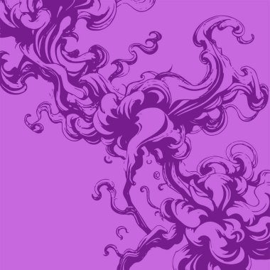 Girdap akış çizgileri olan soyut bir arkaplan. Duman arkaplan sanatının sanatsal akış vuruşları