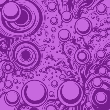 Artistik arka plan sanatı için sıvı girdaplar ve kabarcıklar. Su kabarcıkları ile süsleme.