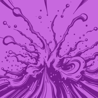 Sıvı veya mürekkep sıçramalarının soyut arkaplanı. Sıvı sıçrama arkaplan sanatı.
