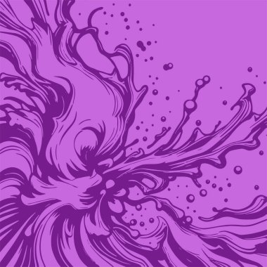 Sıvı veya mürekkep sıçramalarının soyut arkaplanı. Sıvı sıçrama arkaplan sanatı.