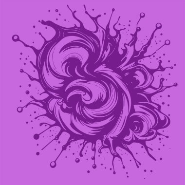 Sıvı veya mürekkep sıçramalarının soyut arkaplanı. Sıvı sıçrama arkaplan sanatı.