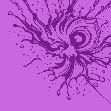 Sıvı veya mürekkep sıçramalarının soyut arkaplanı. Sıvı sıçrama arkaplan sanatı.