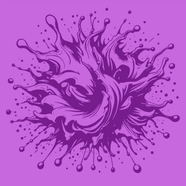 Sıvı veya mürekkep sıçramalarının soyut arkaplanı. Sıvı sıçrama arkaplan sanatı.